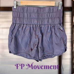 Free People Movement Womens The Way Home Shorts Sz M Purple Athletic